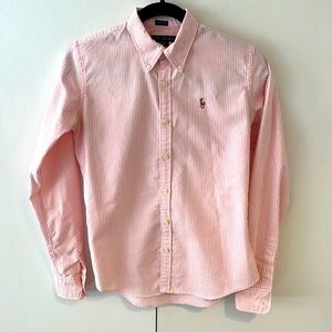 Ralph Lauren slim fit cotton button down shirt, size 4
